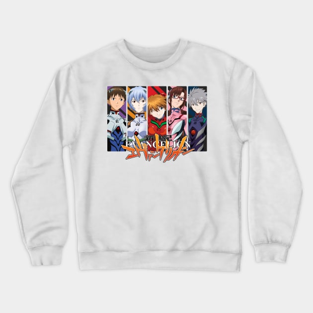 Evangelion Full Team Crewneck Sweatshirt by ND Studio